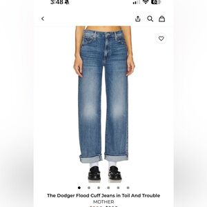 MOTHER DODGER FLOOD CUFF JEAN